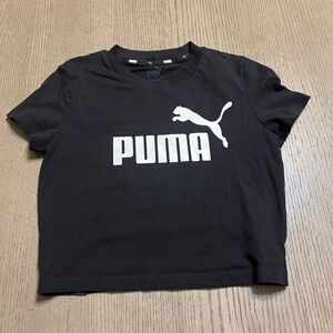 Puma Black Tee with White Logo